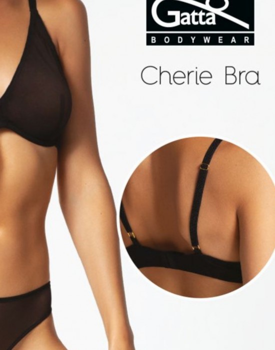 Сутиен с меки чашки в черен цвят CHERIE - Sabrina.bg
