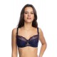 Сутиен с полуподплатени чашки в тъмносин цвят LUNA 1149 - Sabrina.bg