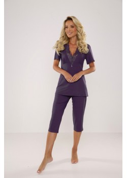 Дамска пижама в лилав цвят 642 NOELA 